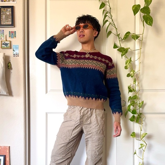 Vintage LOBO by Pendleton Wool Winter Sweater - Picture 1 of 7